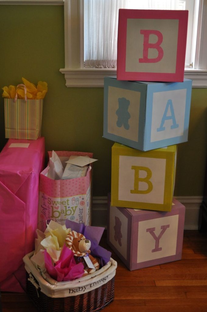 Baby Shower Activity: DIY Baby Block Decorating - Design. Create
